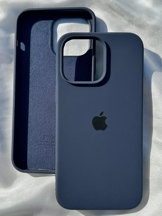 iPhone "14 Pro Max" Silicone Case "Dark Blue"