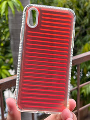 iPhone "X/XS" Rainbow Translucent Case - Red