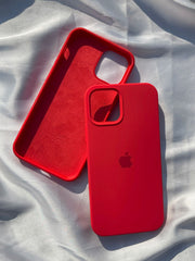 iPhone "12/12 Pro" Silicone Case "Blazing Red"