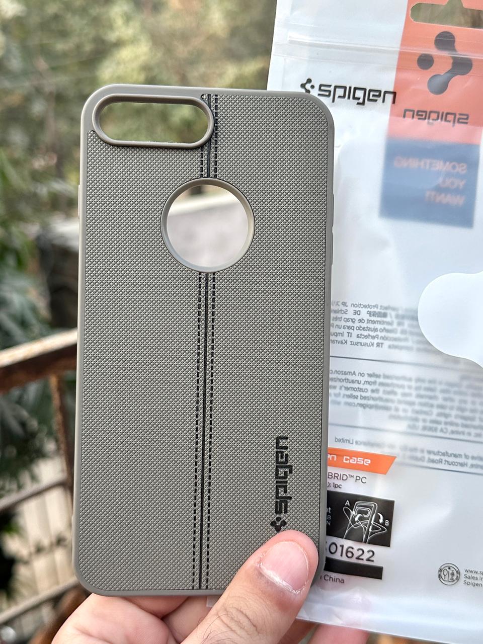 iPhone "7/8 Plus" Spigen Premium Woven Stitched Case - Gray