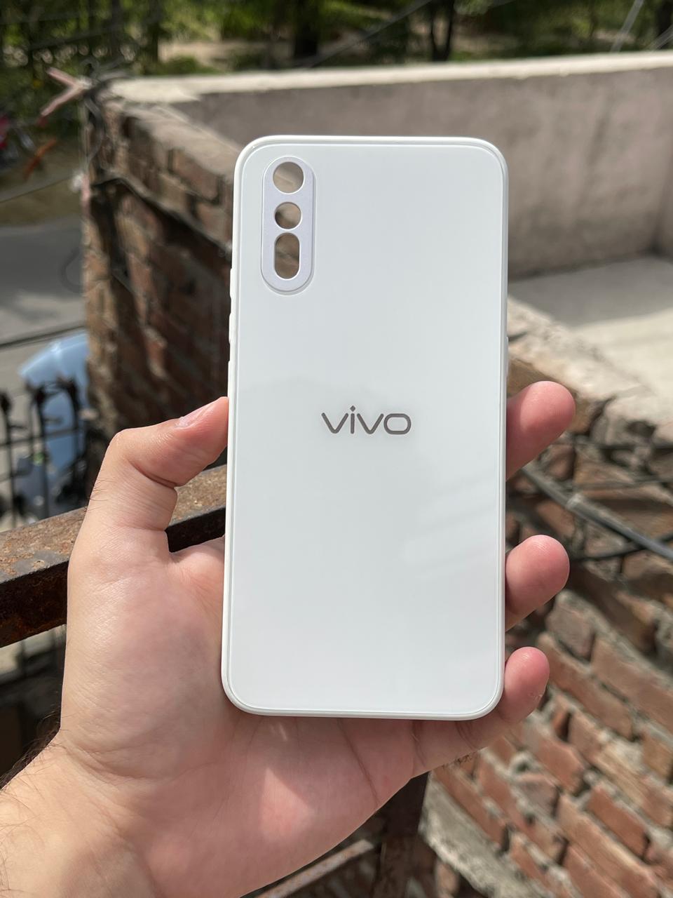 Vivo "S1/V15 (4G)" Tempered Glass "Solid" Case - White