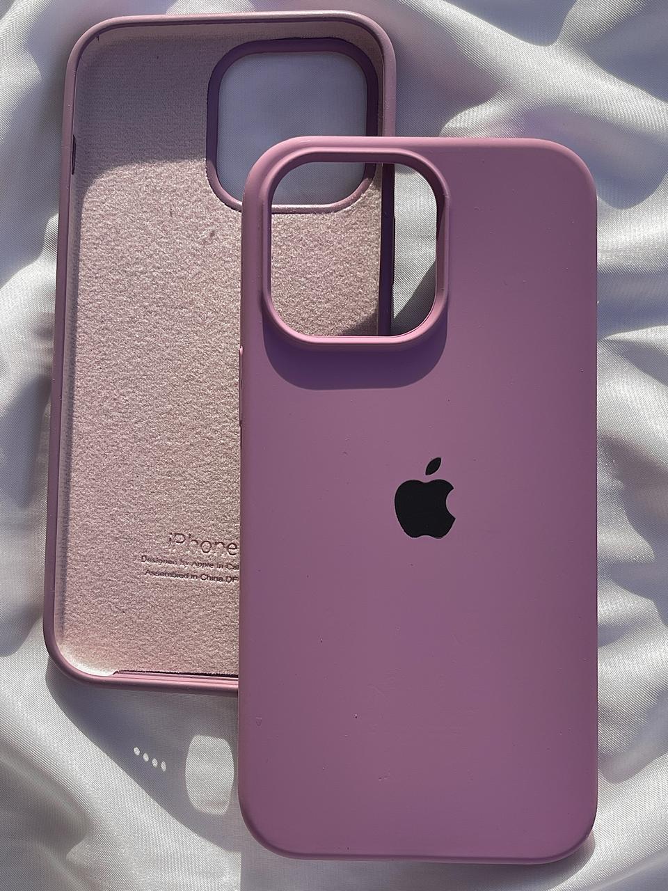 iPhone "14 Pro Max" Silicone Case "Dusty Pink"