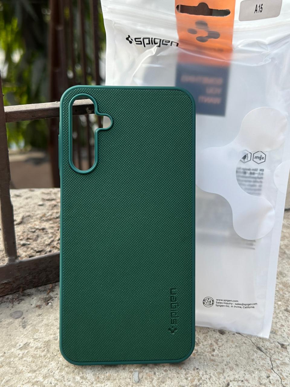 Samsung Galaxy "A15" Spigen Rugged Texture Case - Green