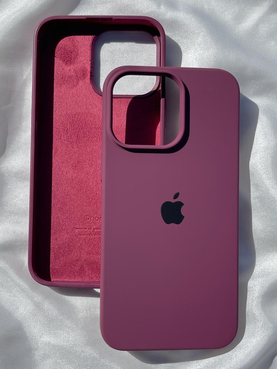 iPhone "15 Pro Max" Silicone Case "Plum"