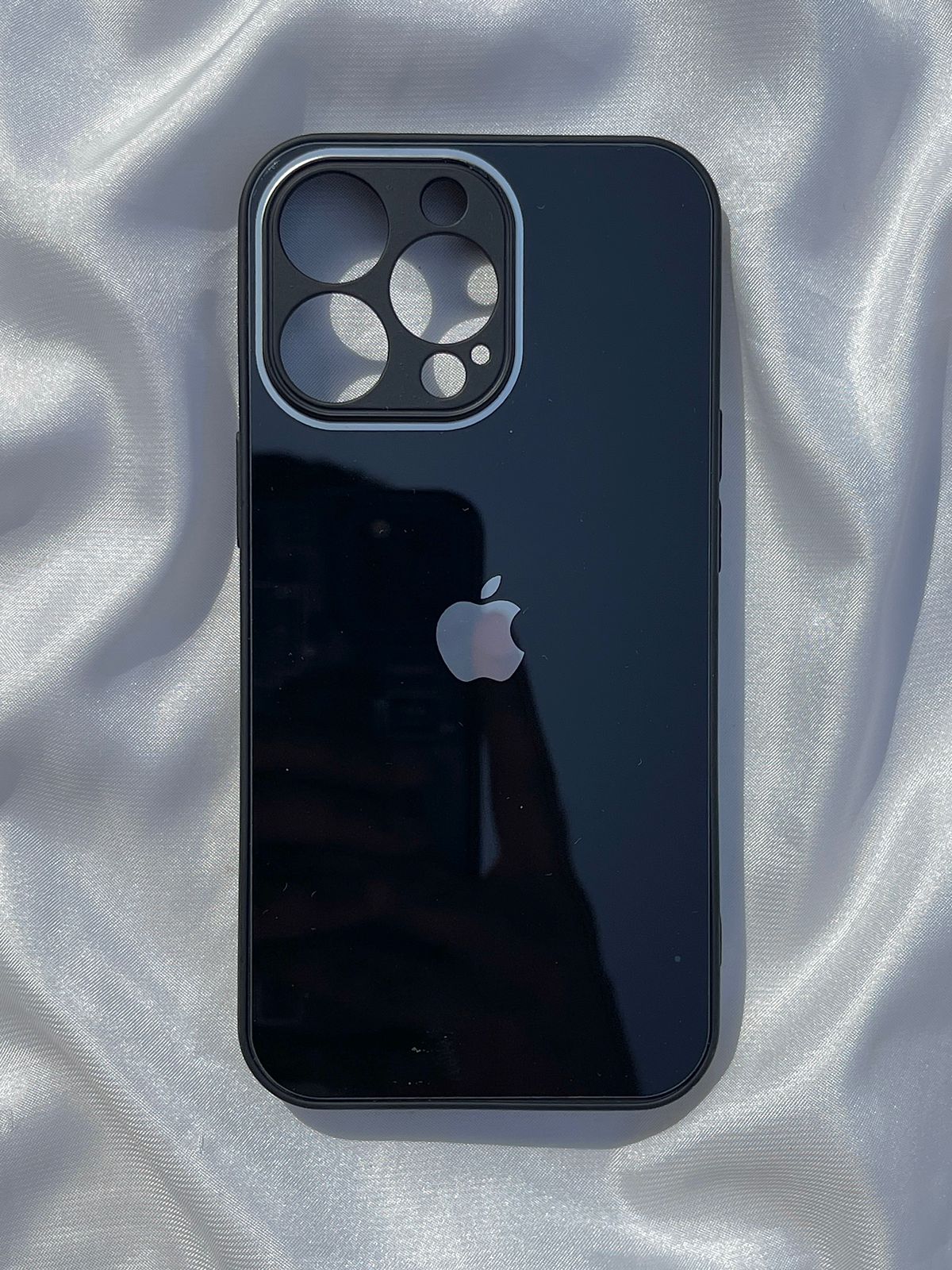 iPhone "13 Pro" Tempered Glass "Chrome" Case