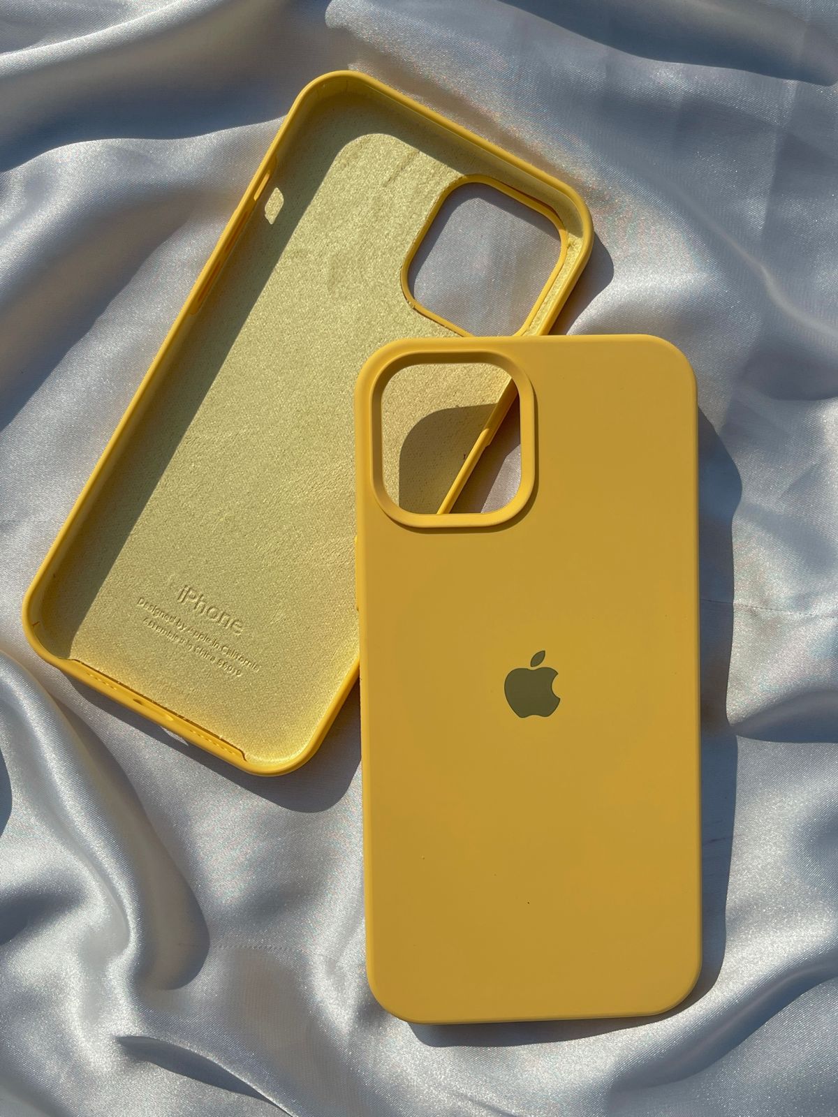iPhone "12 Pro Max" Silicone Case "Blazing Yellow"