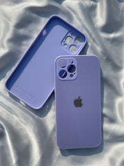 iPhone "12 Pro Max" Tempered Glass "Solid" Case