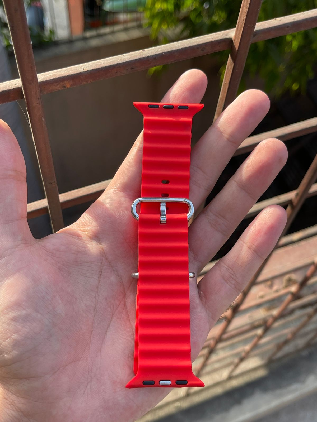 Apple Watch Silicone "Ocean Band" - Red