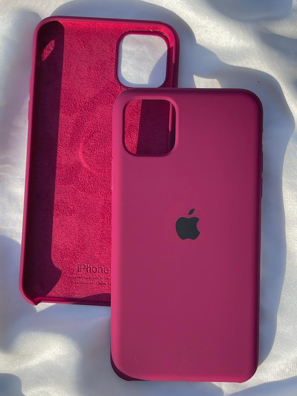 iPhone "11 Pro Max" Silicone Case "Plum"