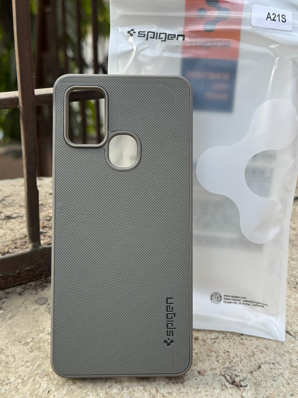 Samsung Galaxy "A21S" Spigen Rugged Texture Case - Gray