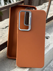 Samasung Galaxy "A55" Leather Textured Case - Brown