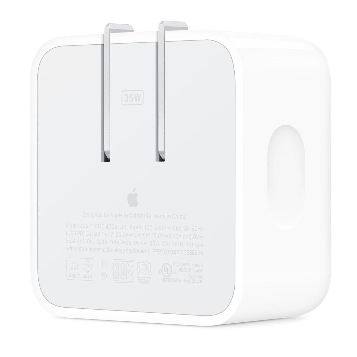 Apple "35W" Dual USB-C Port Compact Power Adapter