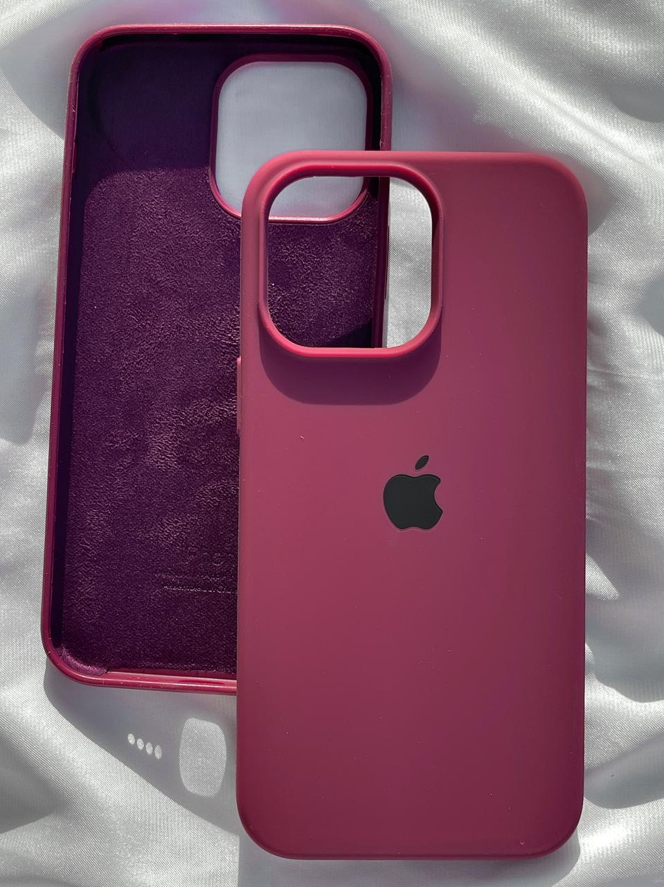 iPhone "14 Pro Max" Silicone Case "Plum"