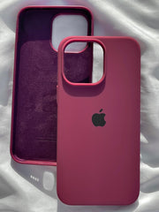 iPhone "14 Pro Max" Silicone Case "Plum"