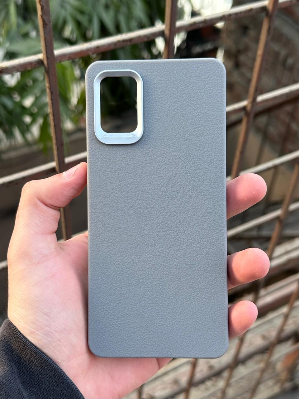 Samasung Galaxy "A51" Leather Textured Case - Gray