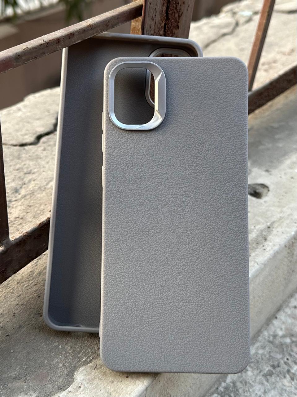 Samasung Galaxy "A05" Leather Textured Case - Gray