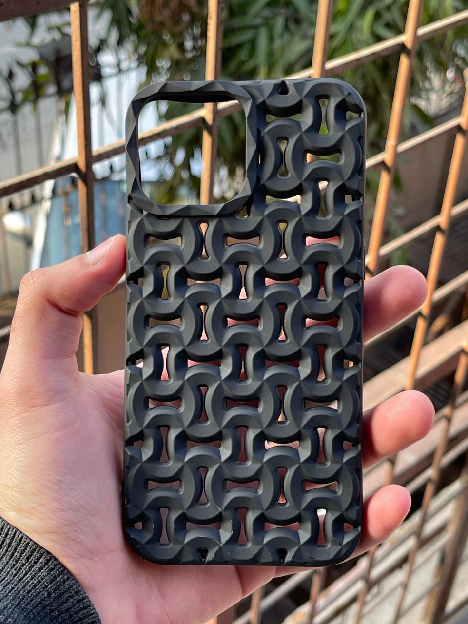 iPhone "13 Pro Max" Premium Silicone "Heat Dissipation" Case - Black