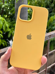 iPhone "12 Pro Max" Silicone Case "Blazing Yellow"