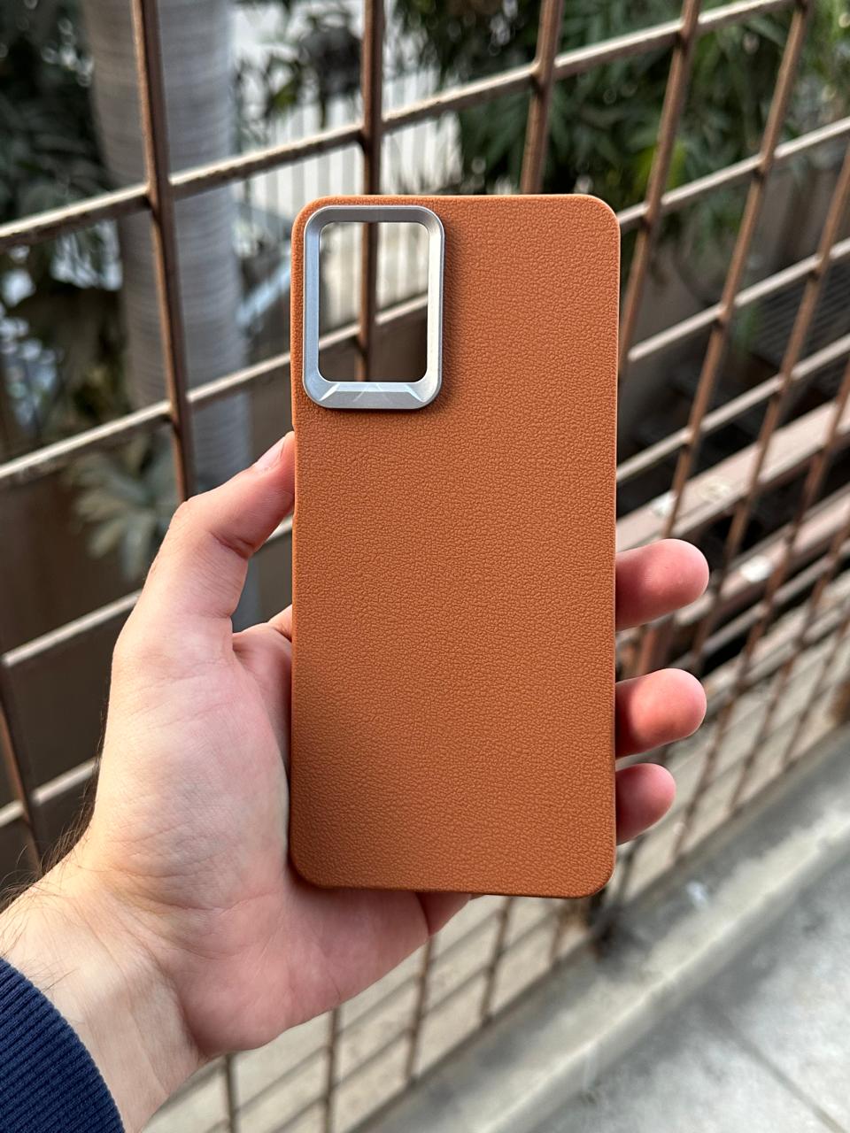 Samasung Galaxy "A12" Leather Textured Case - Brown