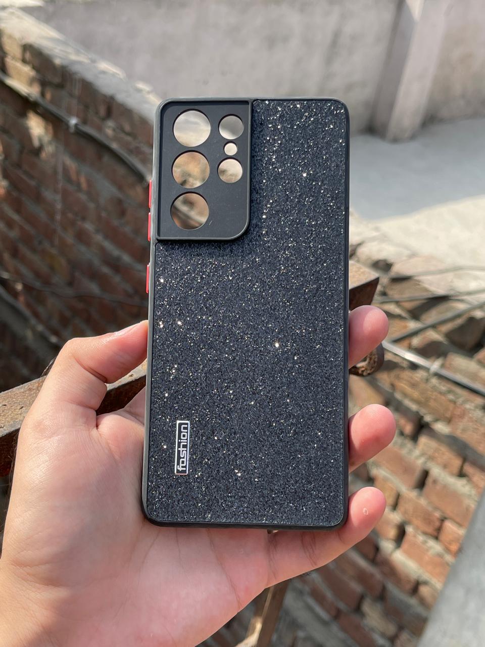 Samsung Galaxy "S21 Ultra" Glitter Sparkle Case - Black