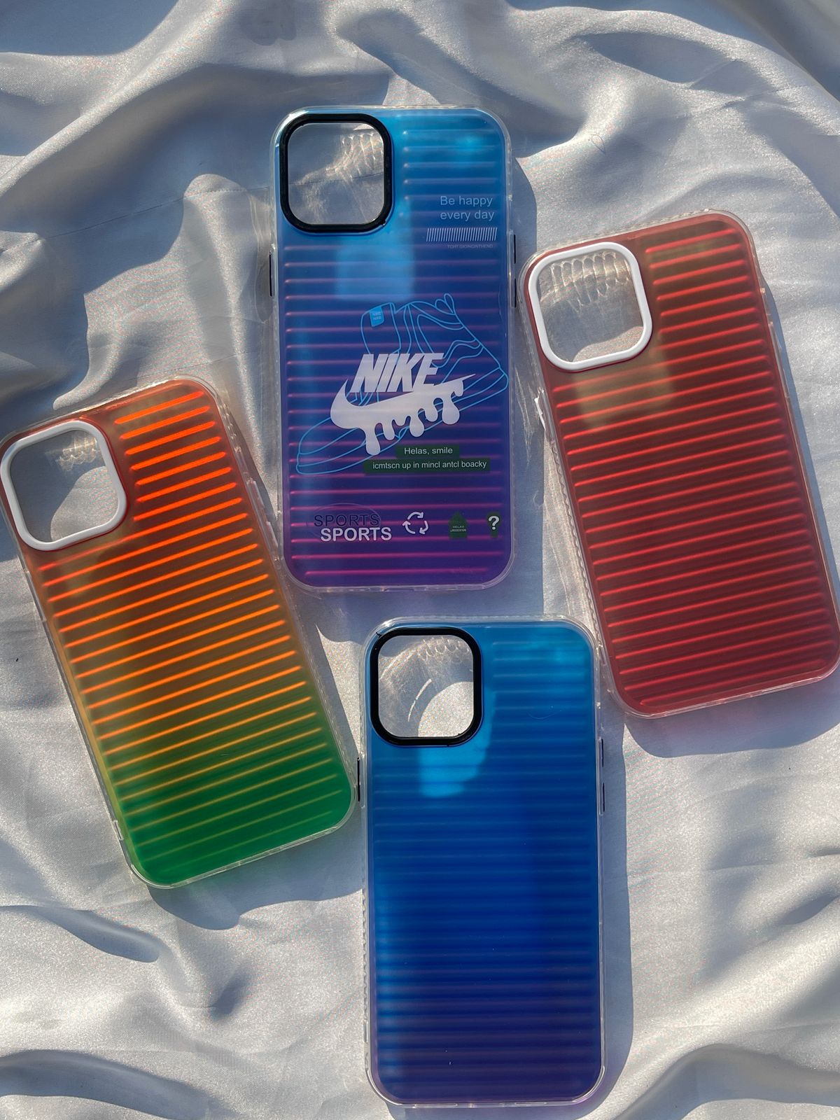 iPhone "12 Pro Max" Rainbow Translucent Case