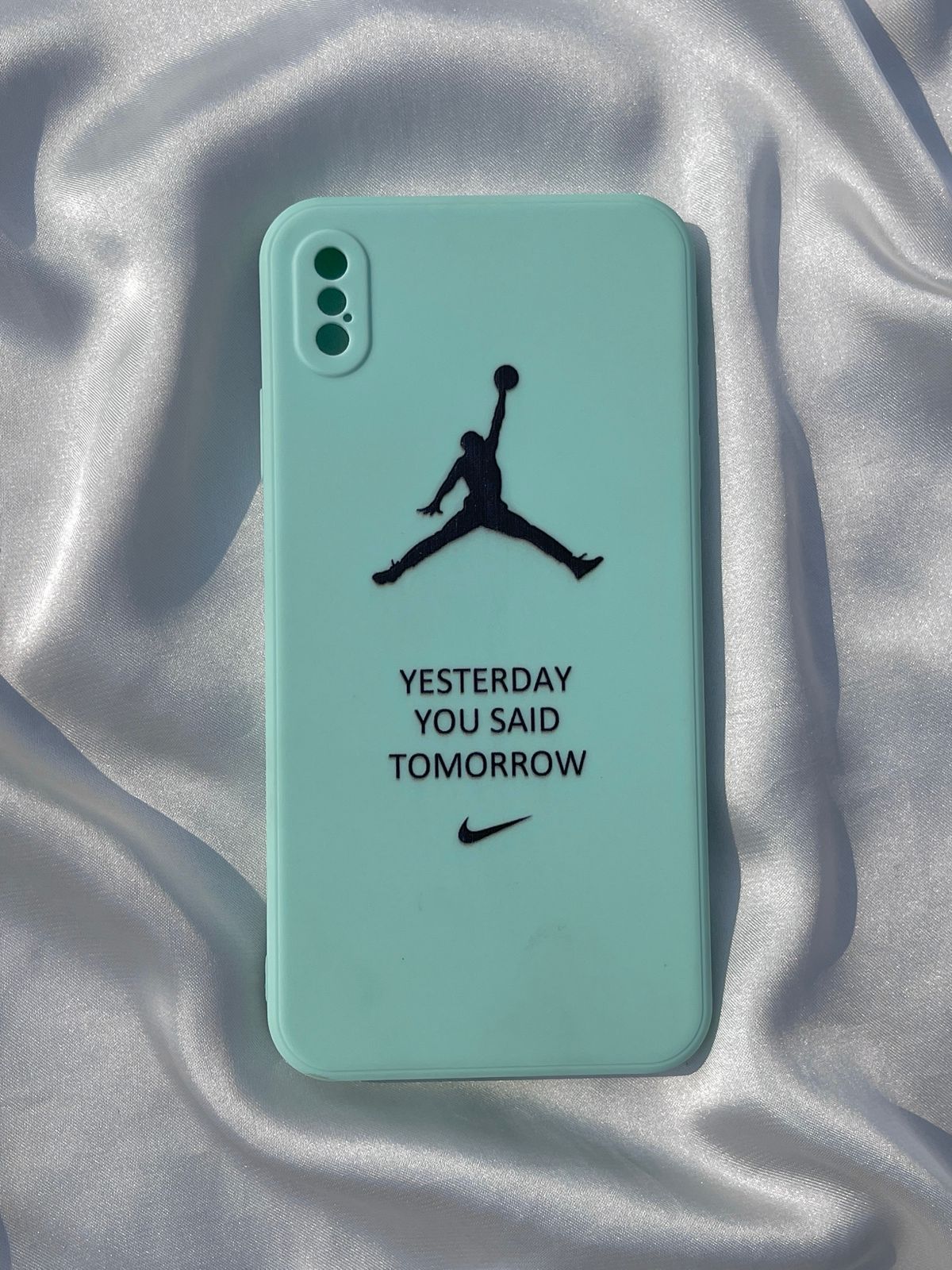 iPhone "XS Max" Silicone Case "Yesterday You Said Tomorrow" Edition