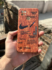 Realme "C21" Wood Texture Case - Nike Air