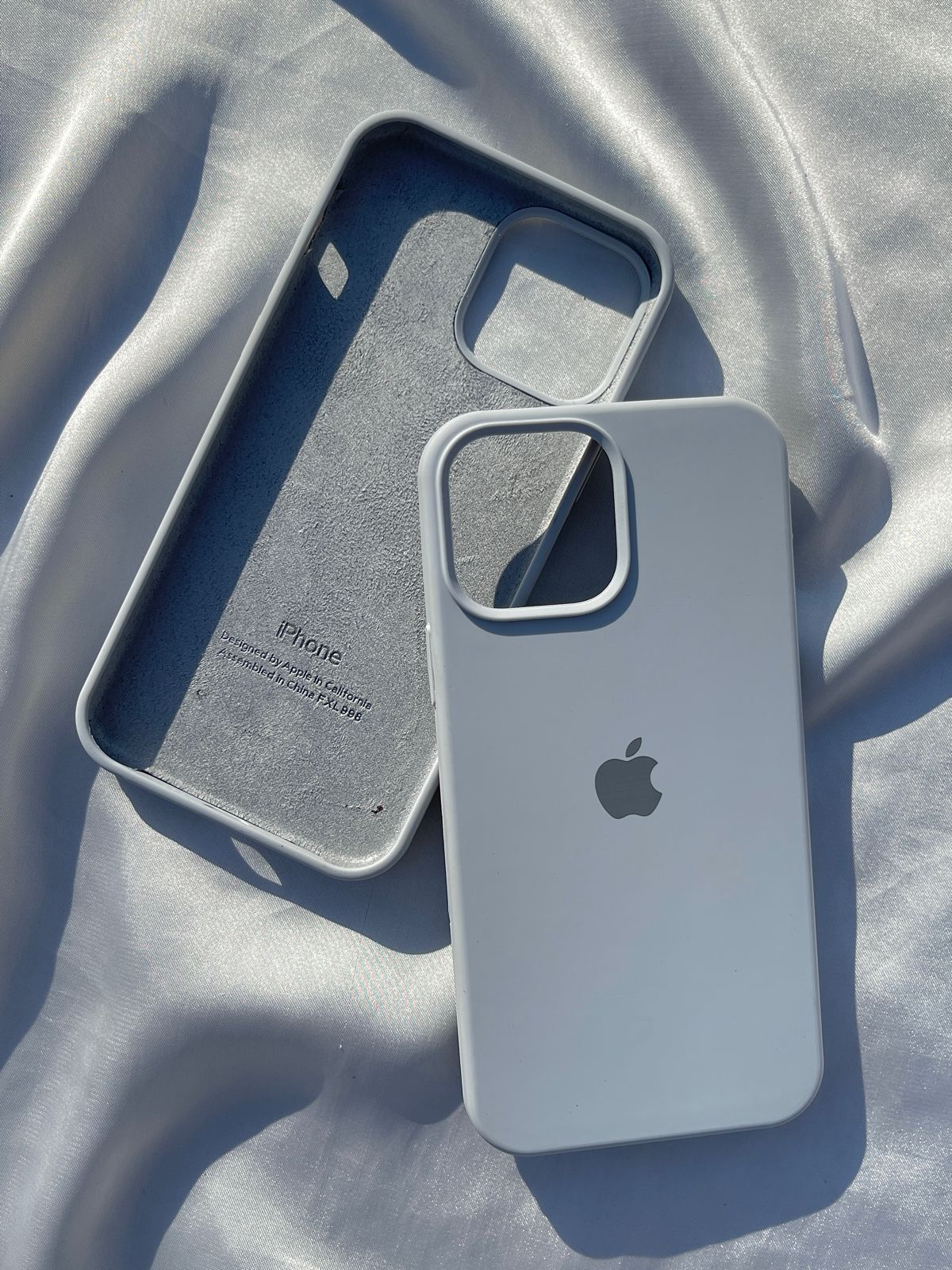 iPhone "13 Pro Max" Silicone Case "Cool Gray"