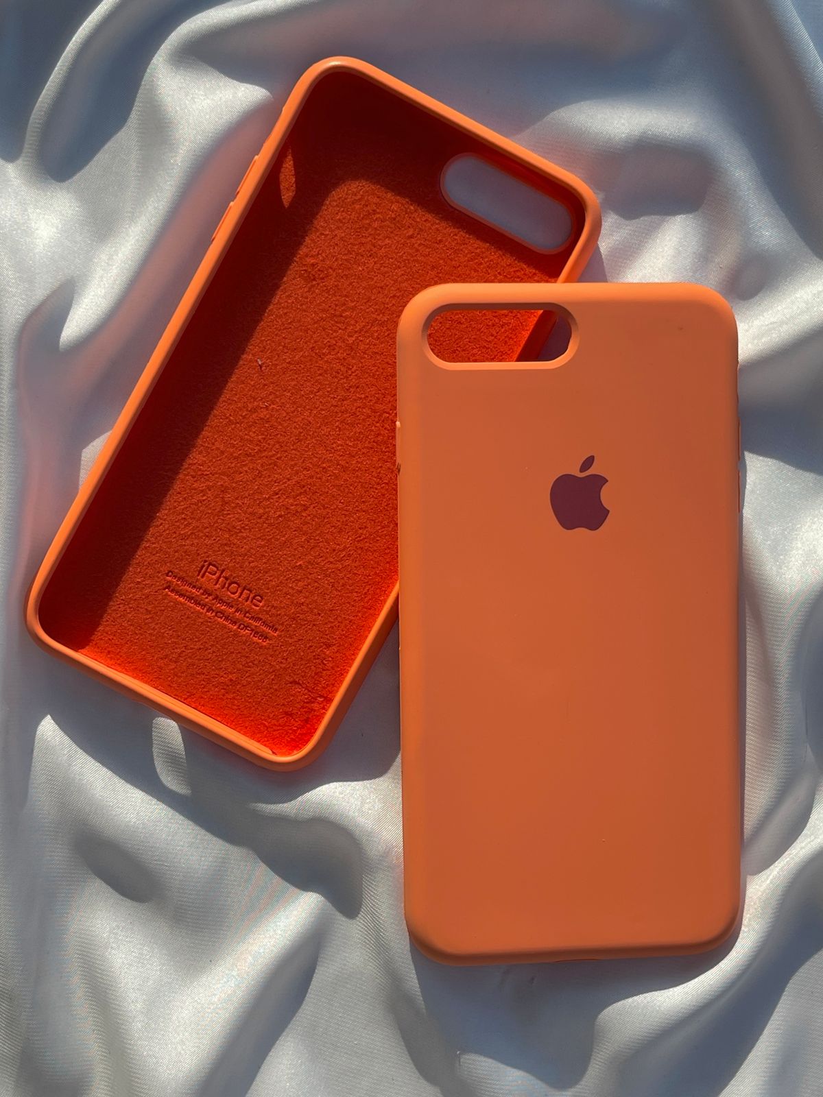 iPhone "7/8 Plus" Silicone Case "Neon Orange"