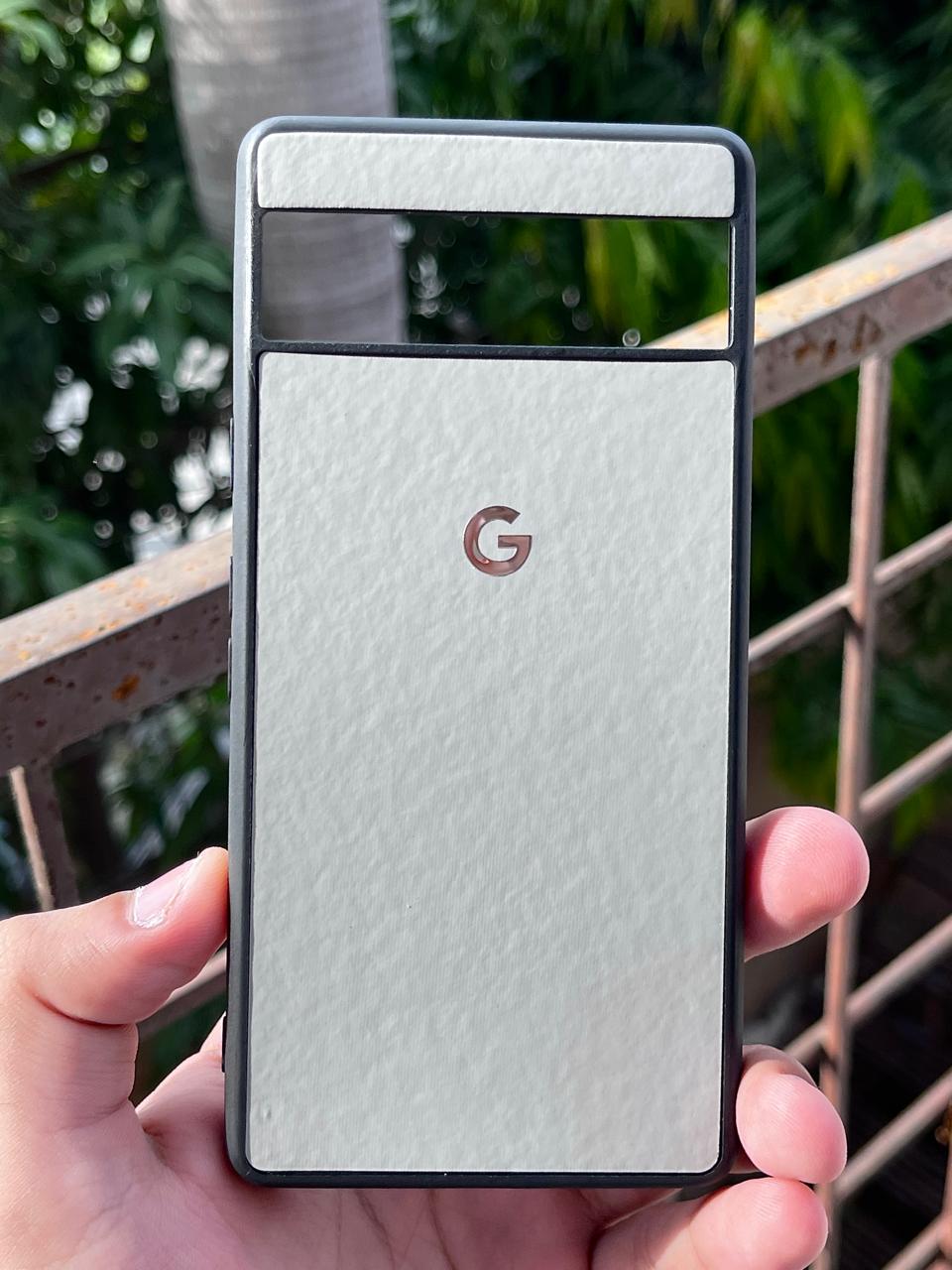 Google Pixel "7A" Premium Leather Texture Case - Gray