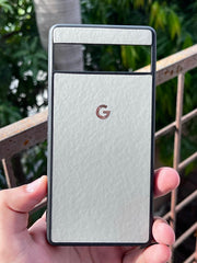 Google Pixel "7A" Premium Leather Texture Case - Gray