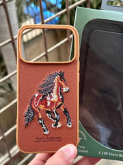 iPhone "17 Pro" Polo Embroidered Case - Brown