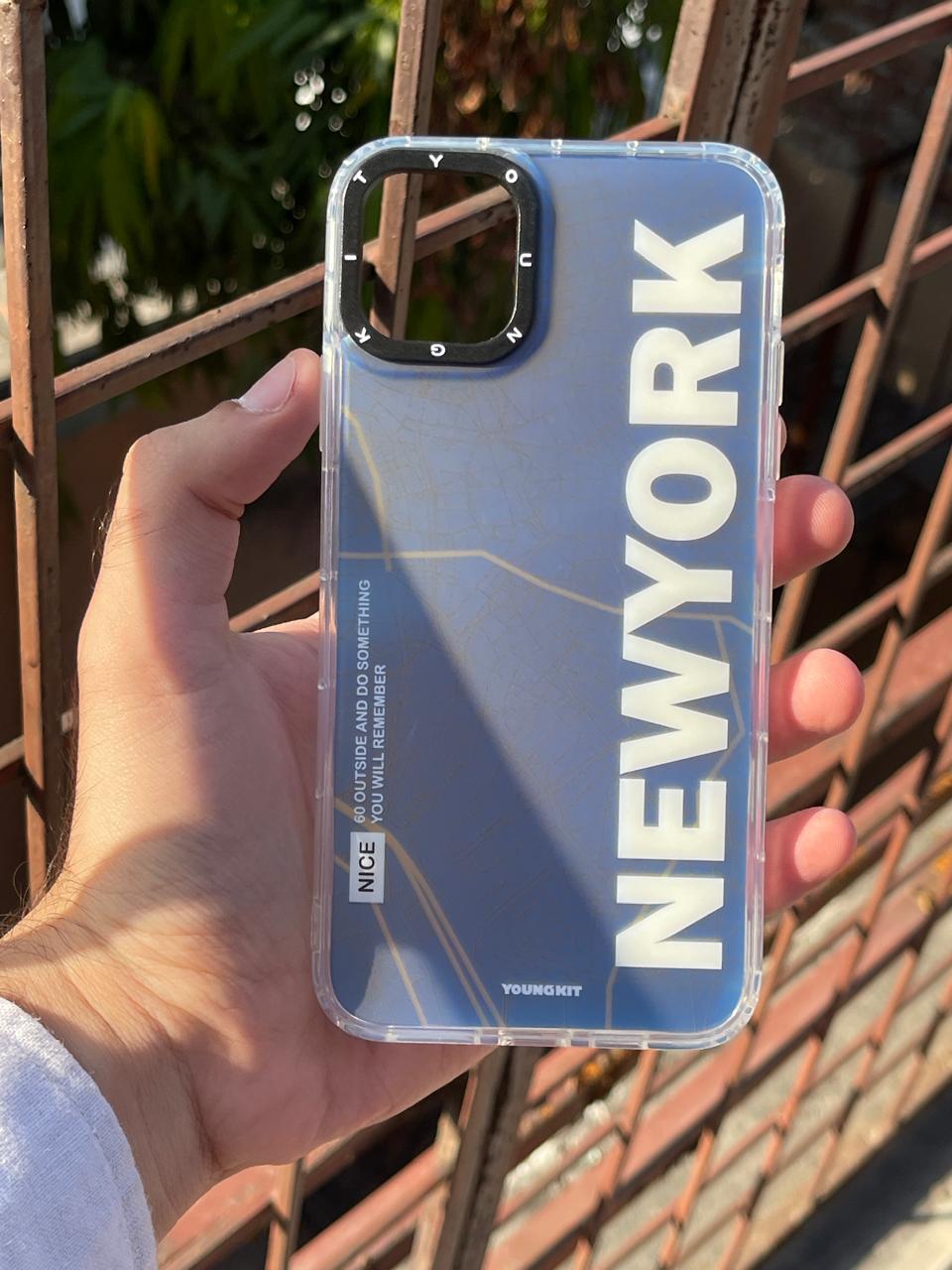 iPhone "11 Pro Max" Rainbow Translucent Shade Matte Case - NewYork