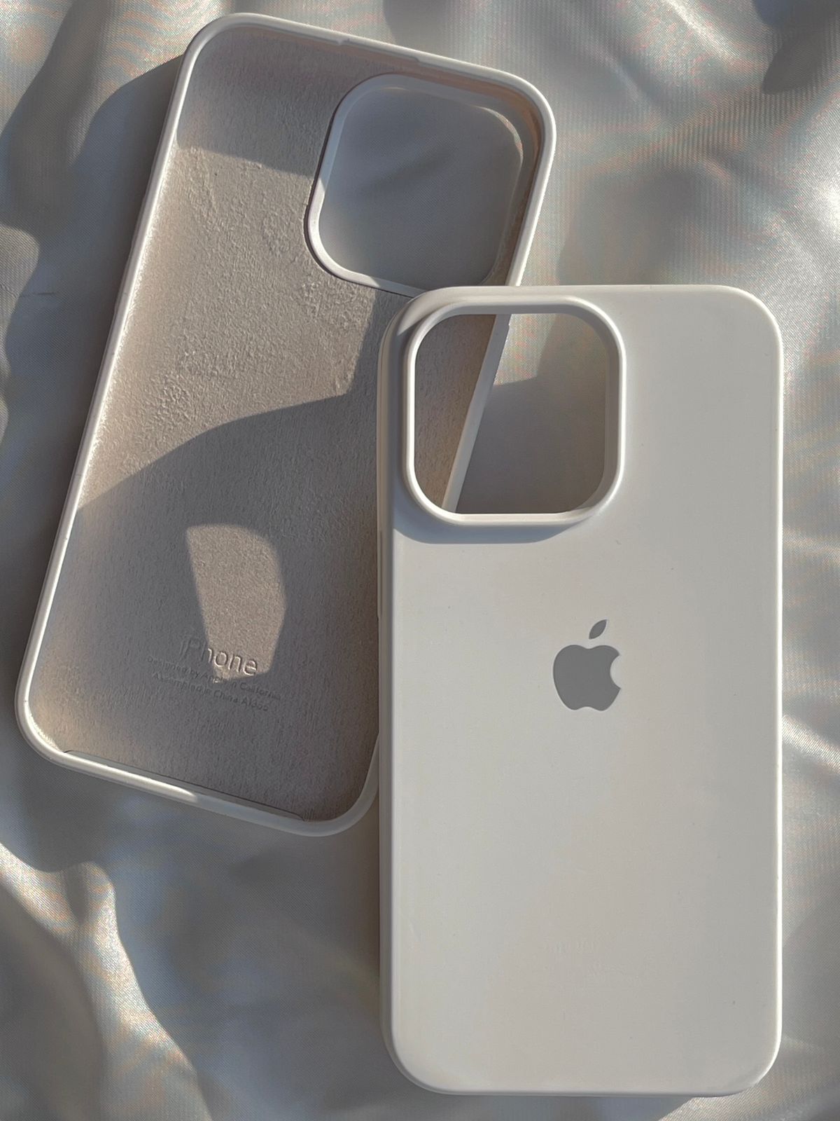 iPhone "14 Pro Max" Silicone Case "Pearl White"