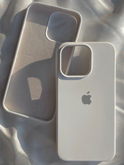 iPhone "14 Pro Max" Silicone Case "Pearl White"