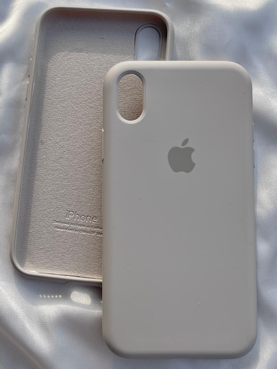 iPhone "XS Max" Silicone Case "Titanium Gray"