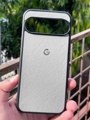 Google Pixel "9 Pro XL" Premium Leather Texture Case - Gray
