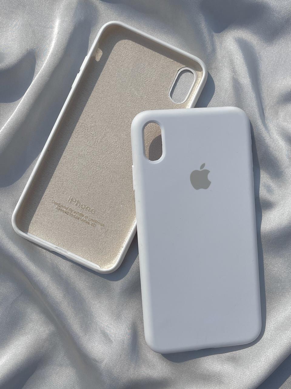 iPhone "XS Max" Silicone Case "Pearl White"