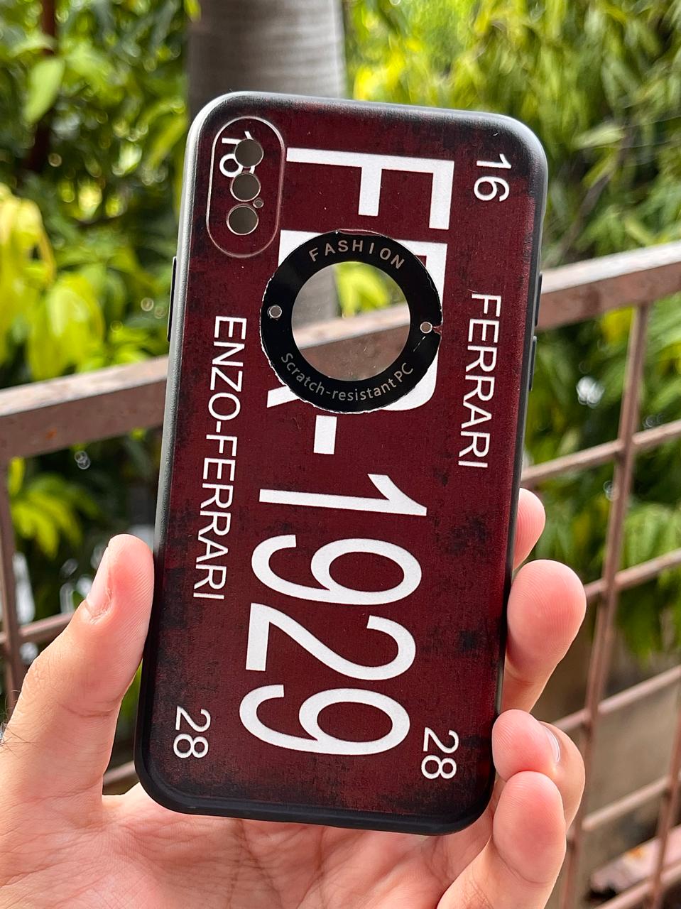 iPhone "X/XS" Silicone "Retro" Edition Case - Maroon