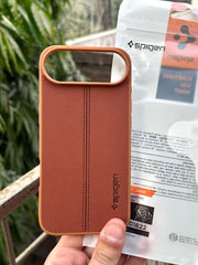 iPhone "Air" Spigen Premium Woven Stitched Case - Brown