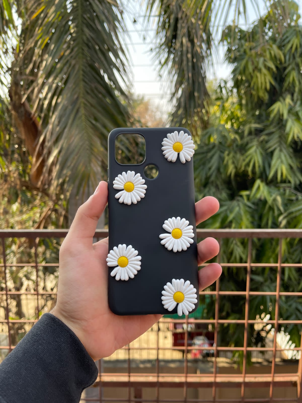 Oppo F19 Silicone Case Flower Back Edition