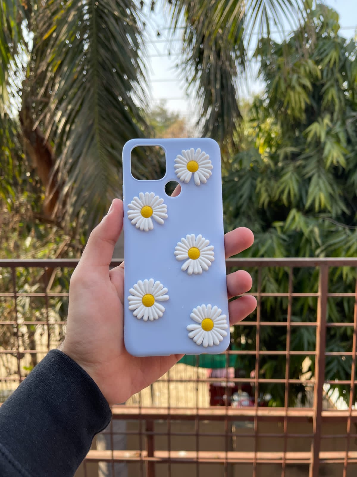 Oppo A15, A15s Silicone Case Flower Back Edition
