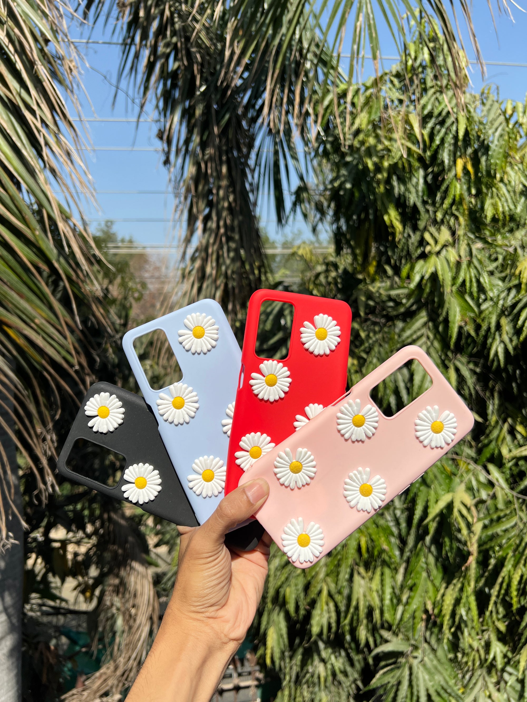 Oppo A54 Silicone Case Flower Back Edition