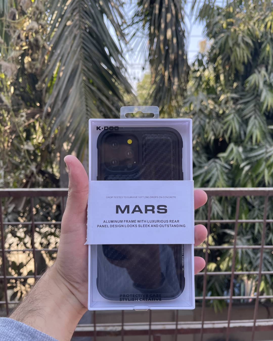 iPhone 12 Pro Max K-Doo Premium Mars Fall-Proof Carbon Fiber Textured Case